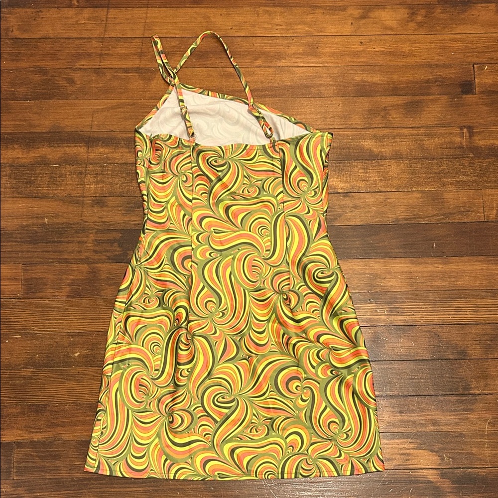 Another Girl Anthropologie Psychedelic One-Shoulder Dress - Size 4, NWOT - Picture 3 of 7